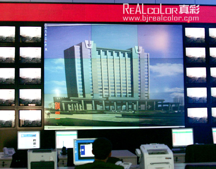 真彩DLP大屏幕拼接应用于济南市历下公安局调度指挥中心