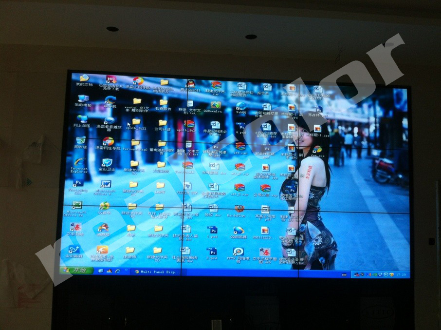 55寸液晶拼接大屏幕应用于内蒙古赤峰市林西信用社_内蒙古液晶大屏幕